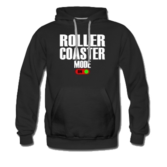 Afbeelding van Hoodie Rollercoaster zwart